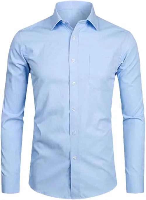 Camisa de vestir celeste L